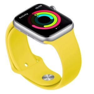 NEW Light Yellow Silicone Band For Apple Watch